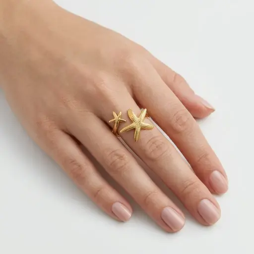 [AC-AN-373] Anillo en acero gold ajustable