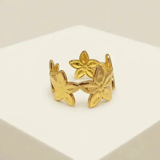 [AC-AN-374] Anillo en acero gold ajustable