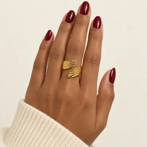 [AC-AN-404] Anillo en acero gold ajustable