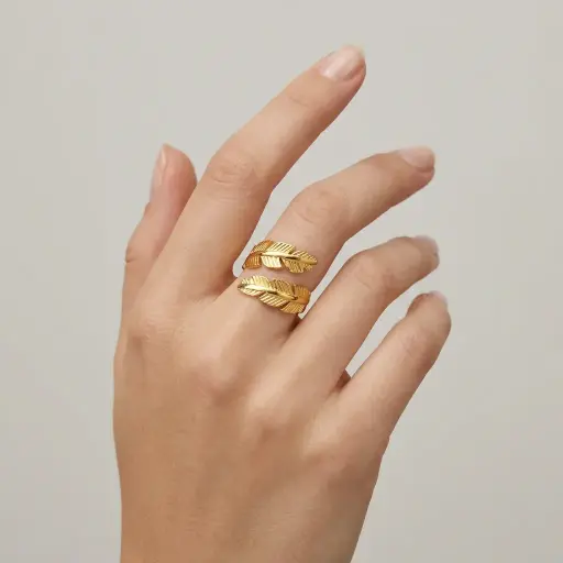 [AC-AN-415] Anillo en acero gold ajustable